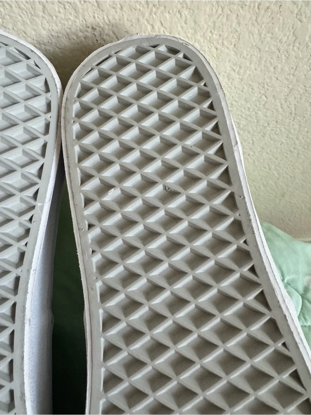 NEW Custom Painted Vans White Slip-On Sneakers with Teal Octopus Design size 13